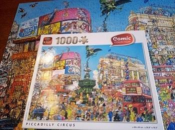 puzzle "comic" Piccadily Circus  complet 7€, Hobby & Loisirs créatifs, Sport cérébral & Puzzles, Enlèvement ou Envoi, 500 à 1500 pièces