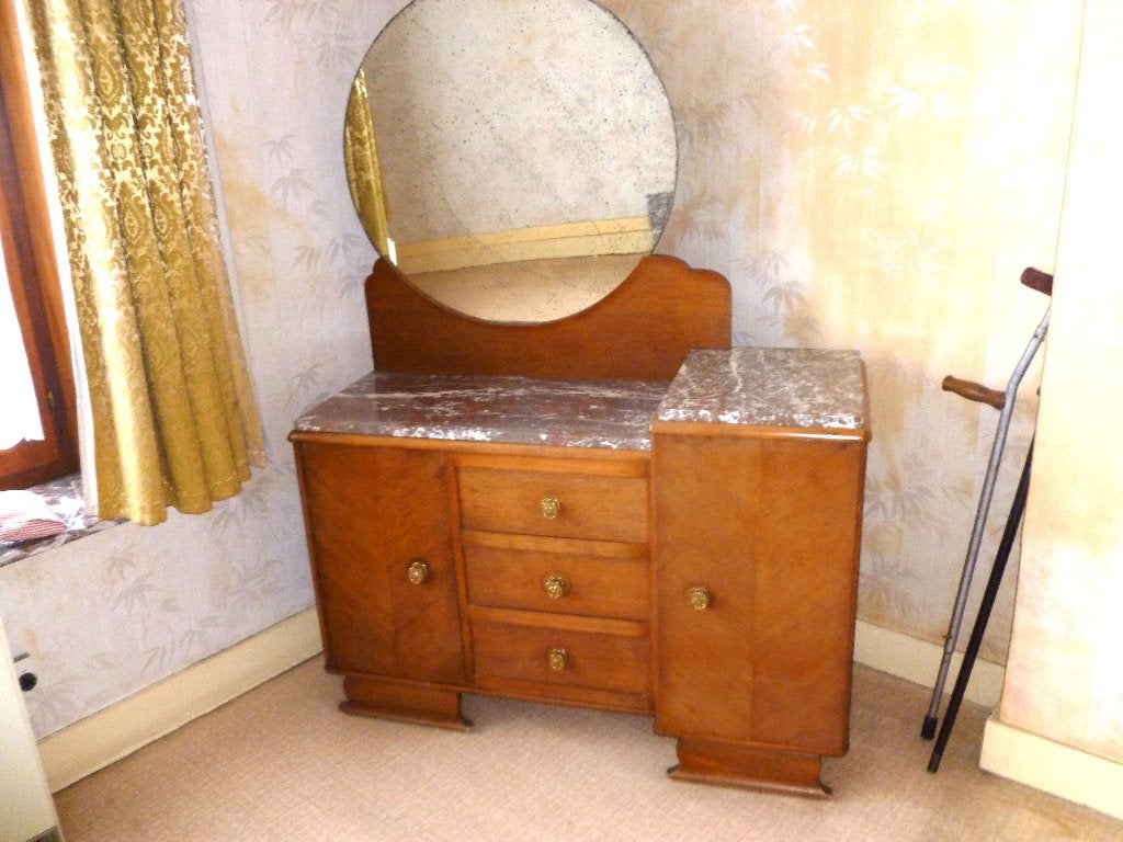 Coiffeuse /Buffet VINTAGE annee 30, Moins de 100 cm, 100 à 150 cm, Enlèvement, Utilisé