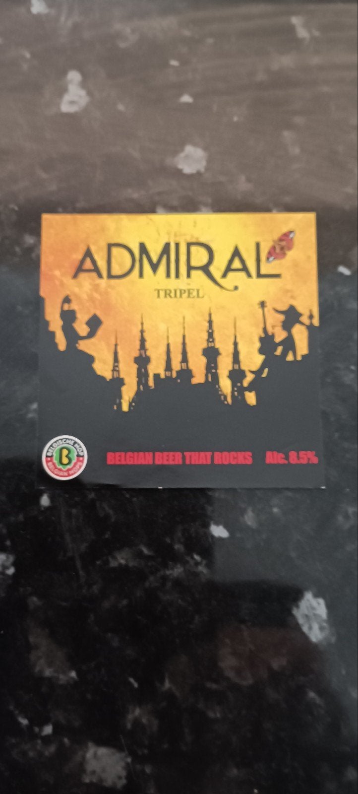 bieretiket Admiral tripel br at Tack Tongeren, Enlèvement ou Envoi