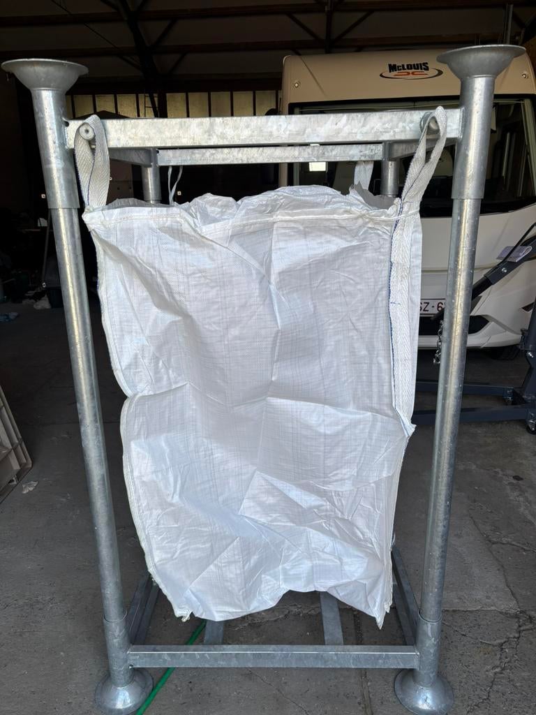 robuust big bag rek in verzinkt staal + partij nieuwe BB, Doe-het-zelf en Bouw, Ophalen, Nieuw