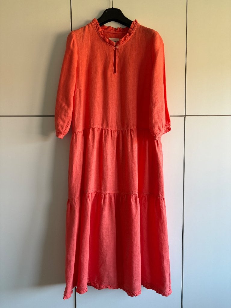 Linnen kleedje, merk Our Sister, maat 36, Kleding | Dames, Oranje, Ophalen of Verzenden, Zo goed als nieuw, Maat 36 (S)