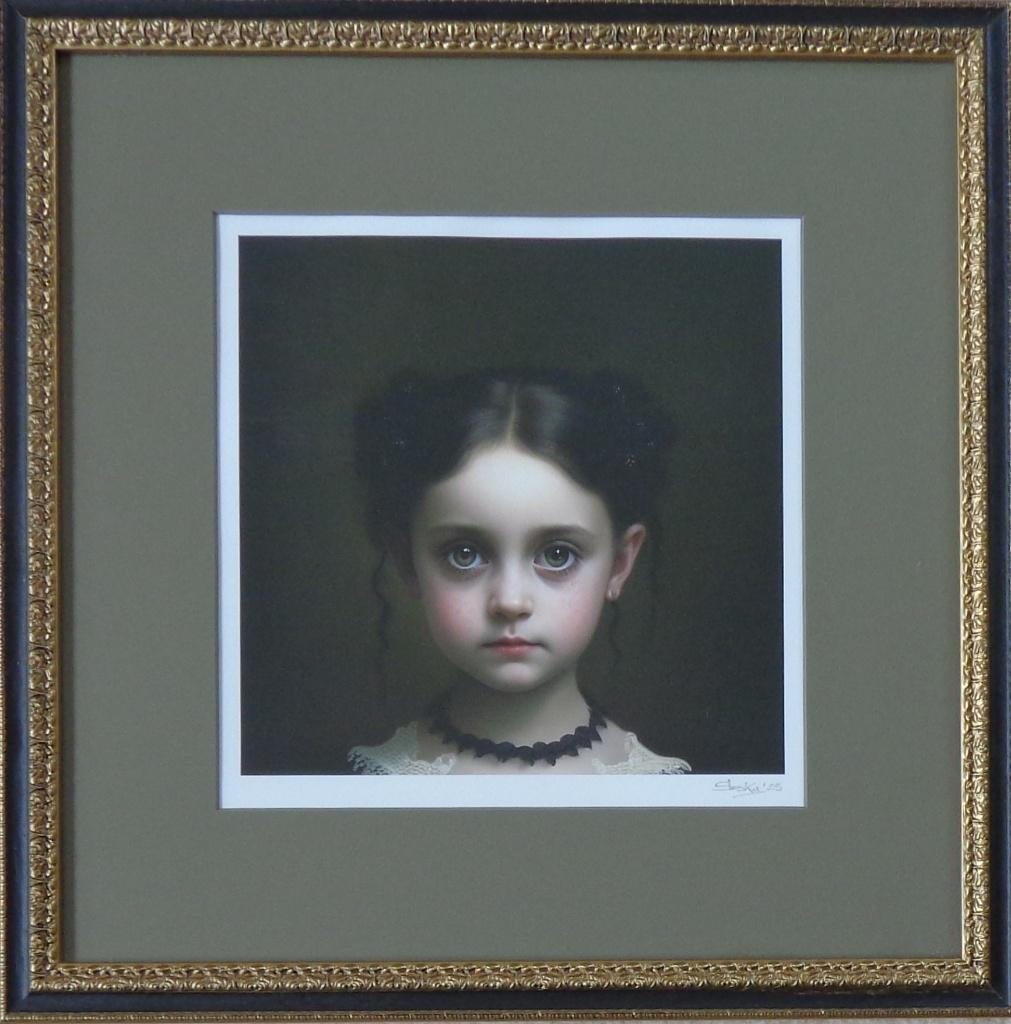 SLASKY / LEA / KLEURGICLEE / 43x43cm / KADER / SIG, Enlèvement ou Envoi