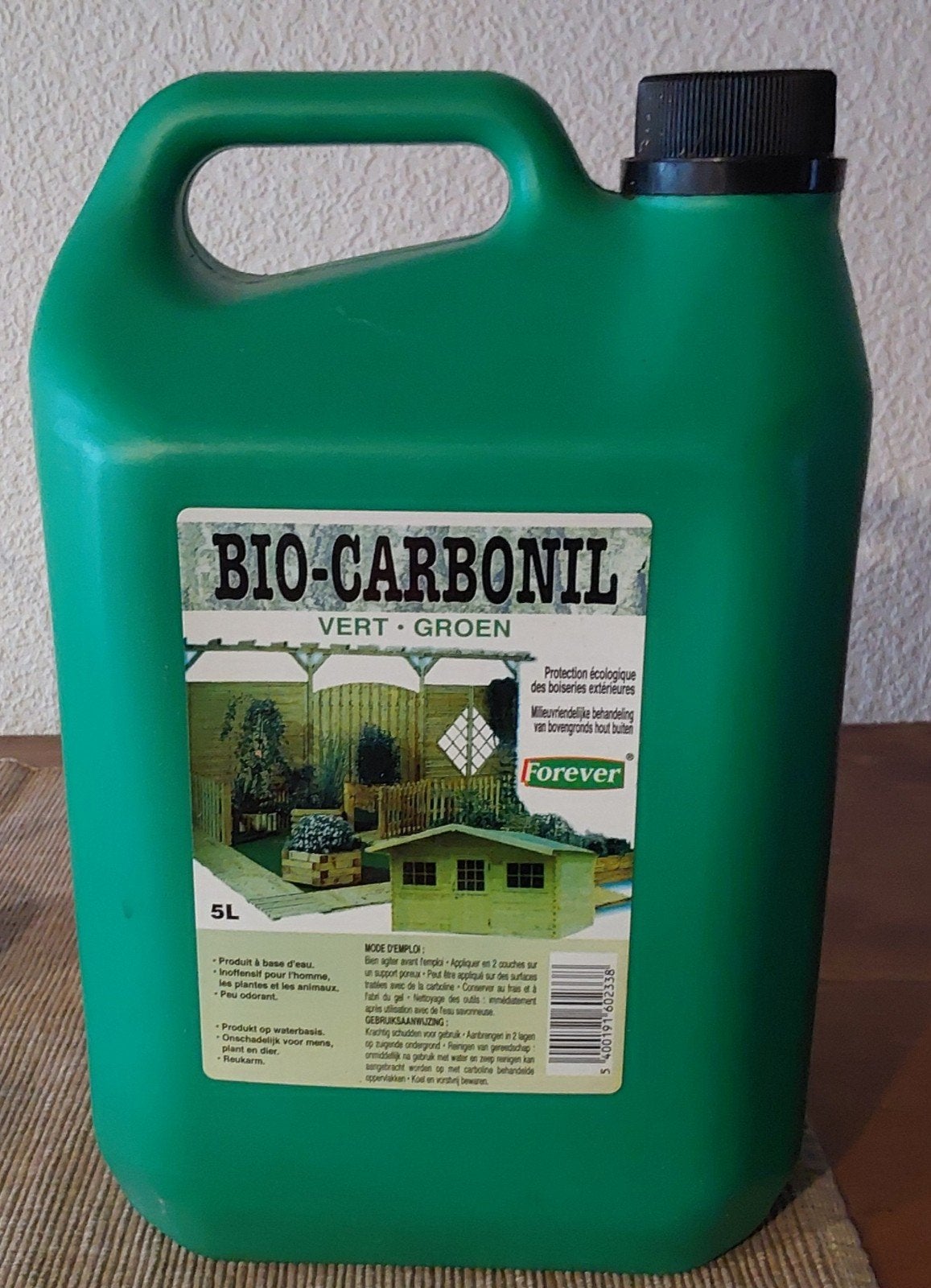 Bio-carbonil vert forever bidon de 5l reste 4,5litres, Enlèvement ou Envoi, Neuf, Autres types