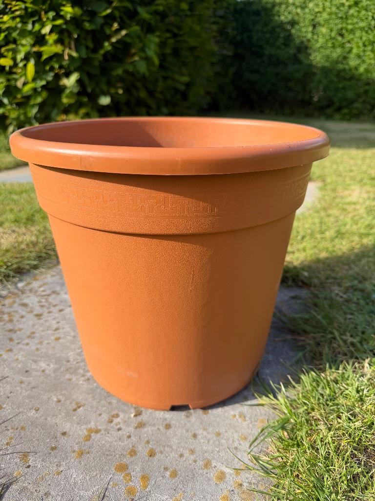 Plastic plantenpot/cache pot, Kunststof, Gebruikt, Rond, Minder dan 40 cm