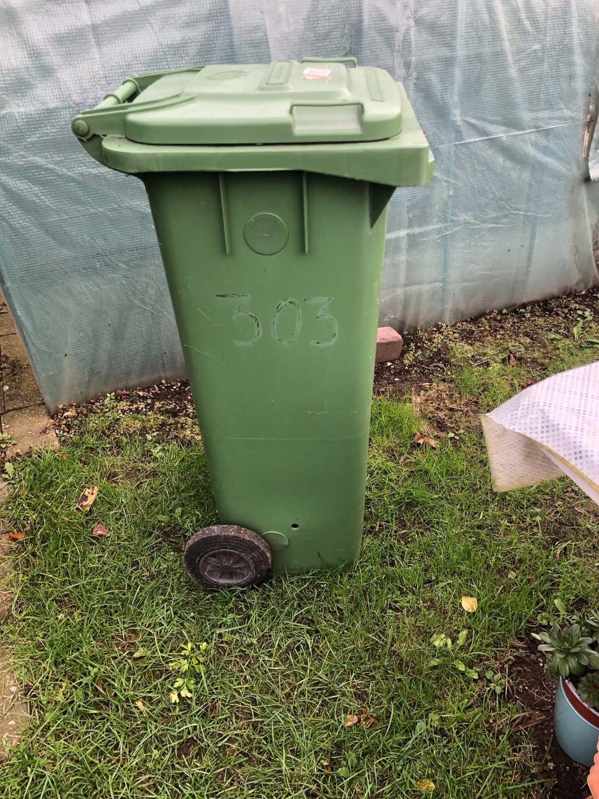 Groene container, Ophalen, Gebruikt