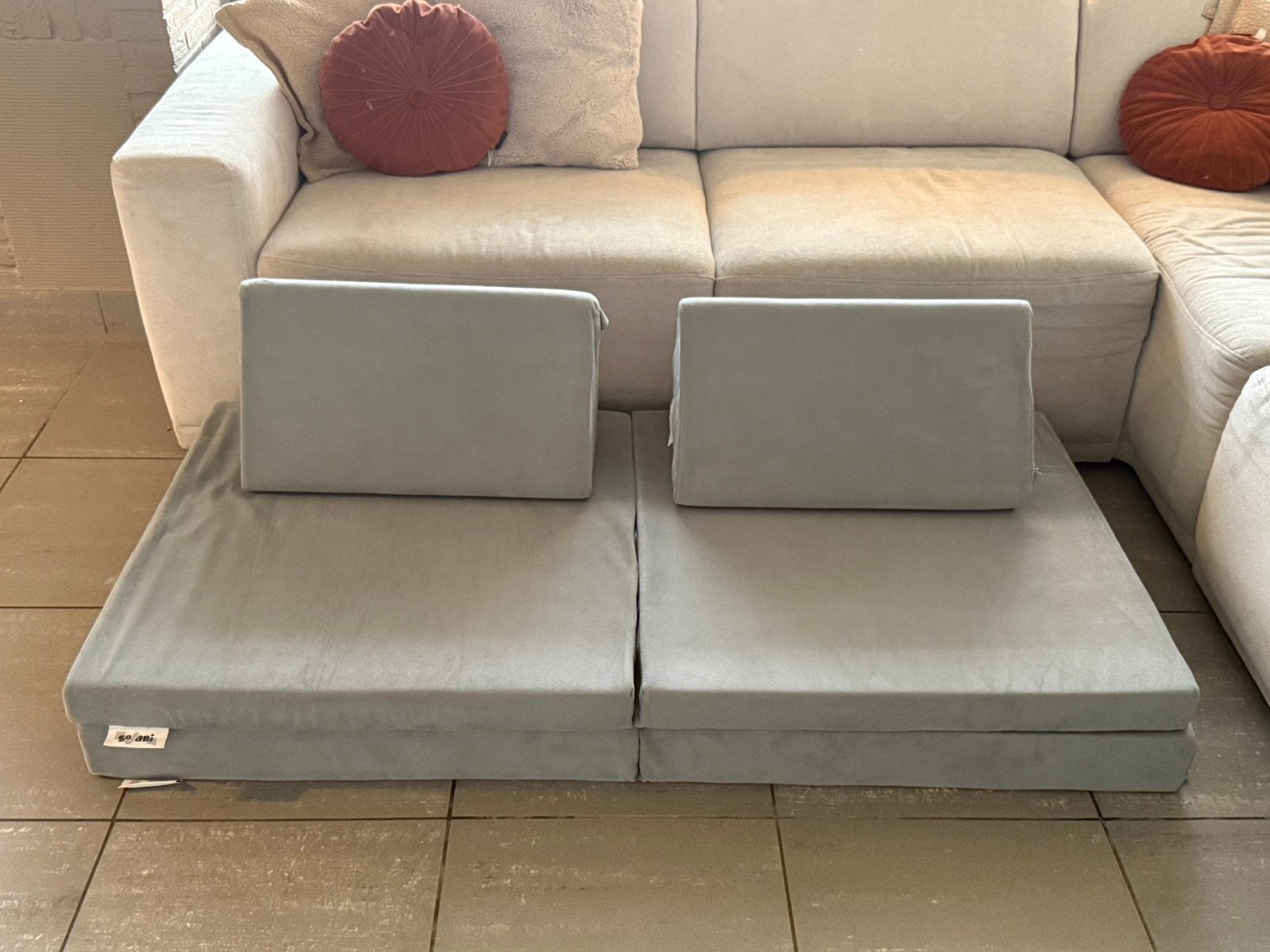 Playsofa grijs, Kinderen en Baby's, Ophalen, Zo goed als nieuw, Overige typen