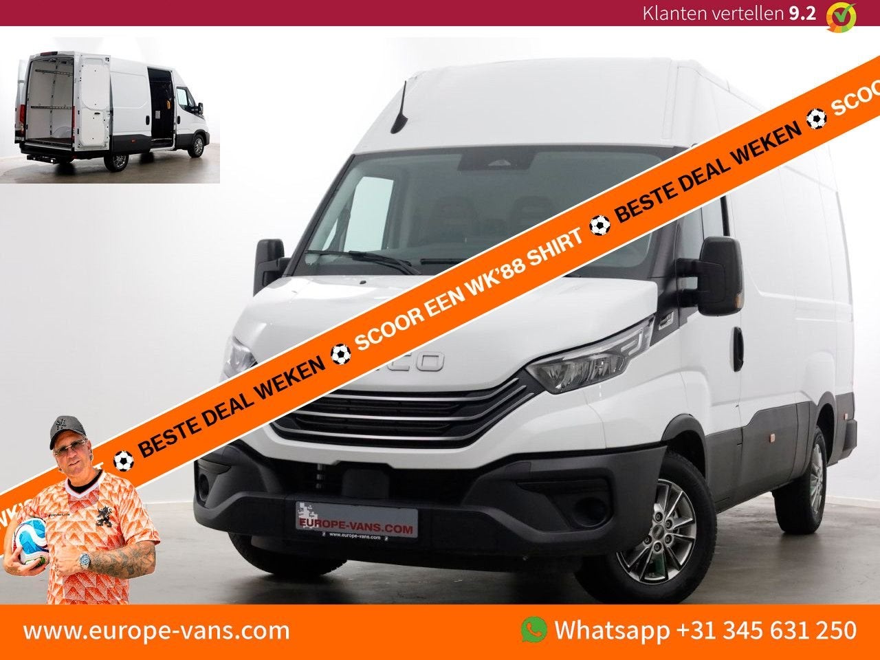 Iveco Daily 35S21 3.0 210pk L2H2 HiMatic Automaat LED/Airco/, Auto's, Bestelwagens en Lichte vracht, Automaat, Parkeersensor, Iveco