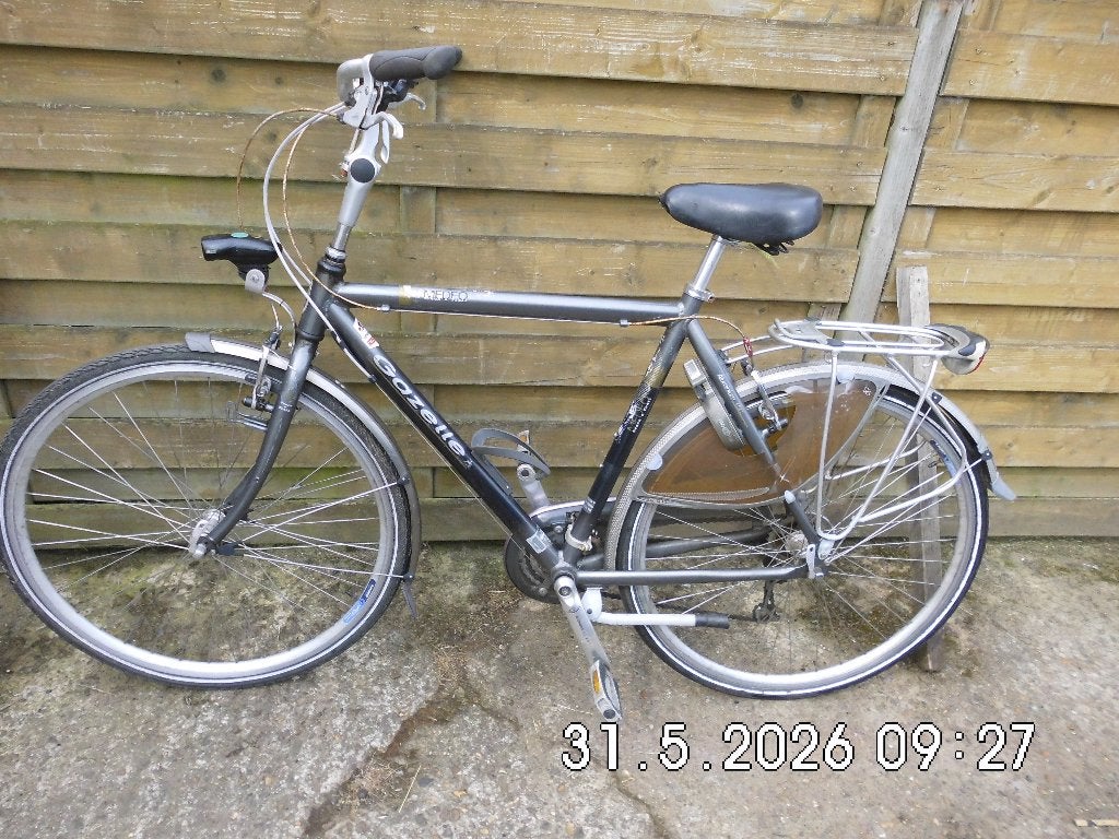 heren of studentenfiets, Ophalen, Gebruikt, Velgrem, 61 tot 65 cm