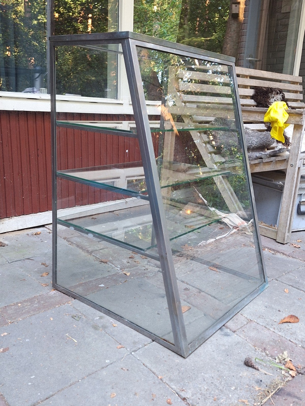 Erg fraaie bakkersvitrine / vitrinekast / toonkast, Ophalen, Met plank(en), 50 tot 100 cm, Zo goed als nieuw