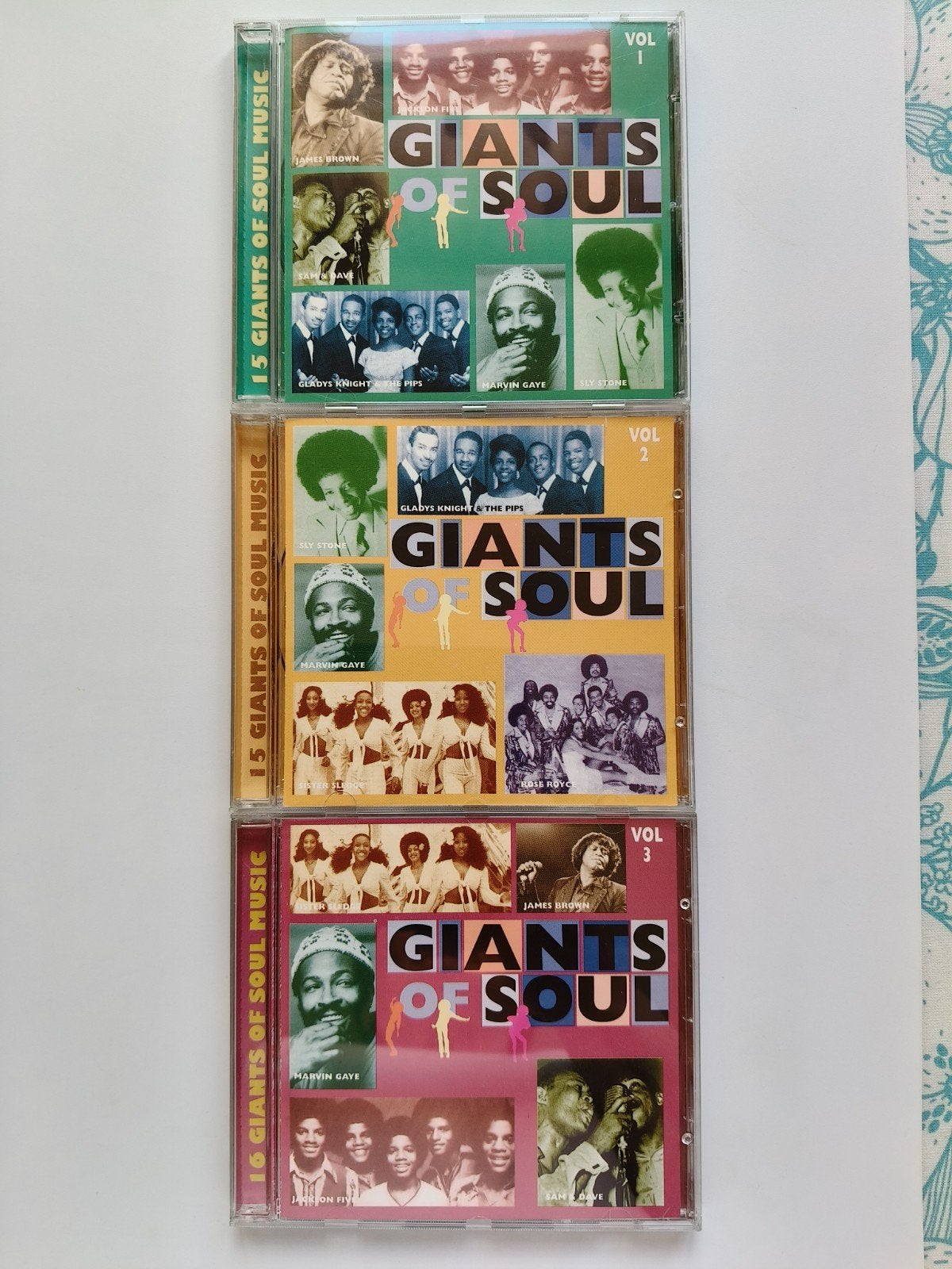 Lot - 3 cd's - Giants of soul, CD & DVD, Enlèvement ou Envoi, Soul