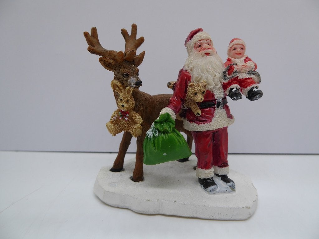 Père Noël de Luville avec bébé 602568, Divers, Noël, Enlèvement ou Envoi, Comme neuf