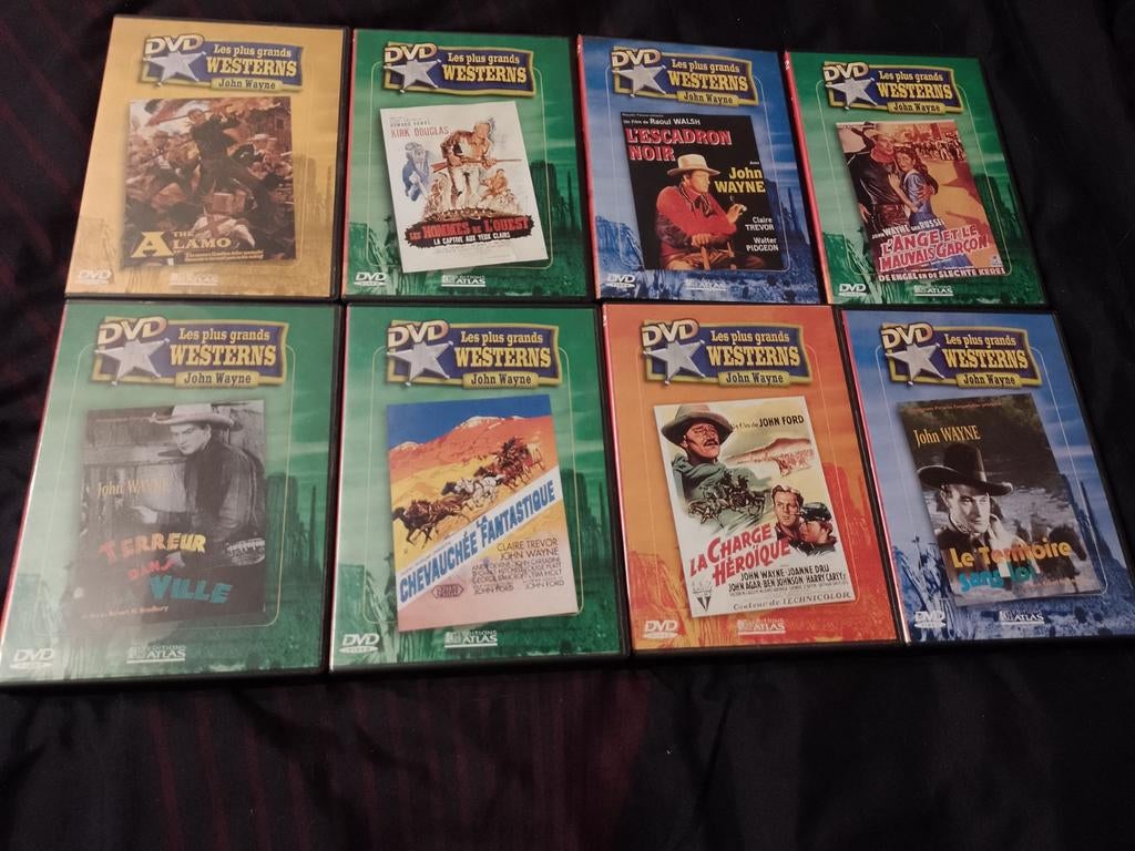 A vendre lot de 8 DVD collection les plus grands western, À partir de 9 ans, Enlèvement ou Envoi, Comme neuf, Action