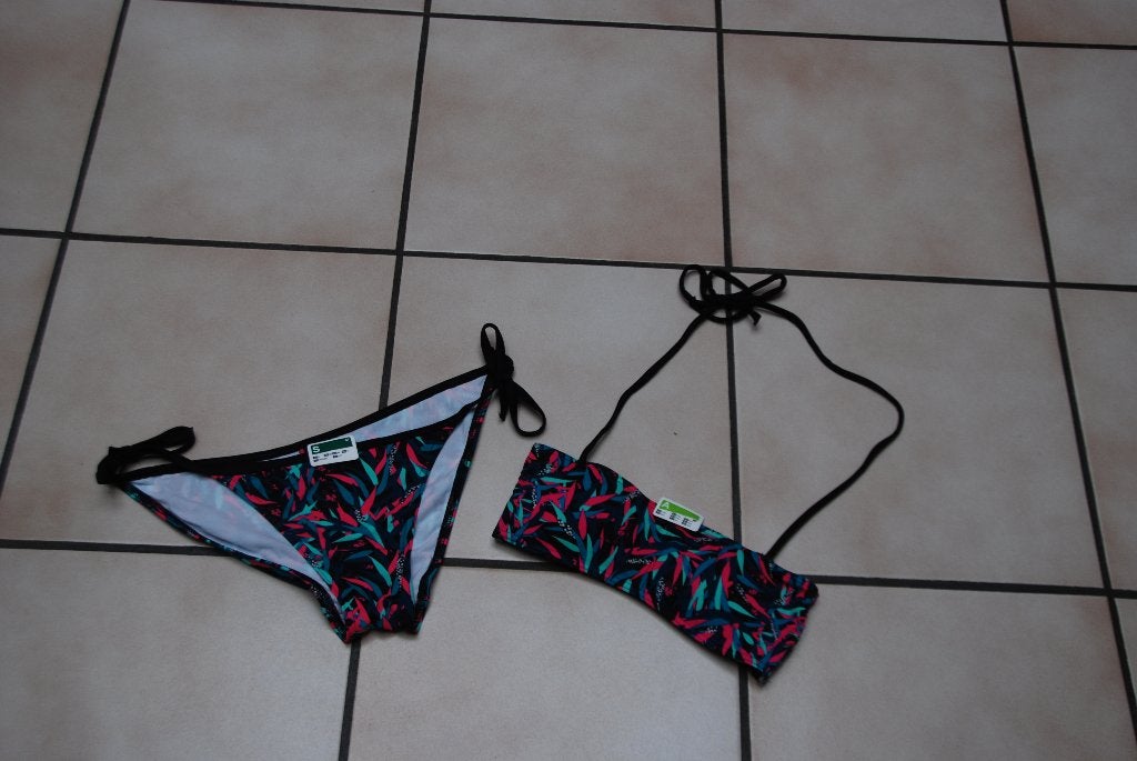 Bikini Kleurrijk 2-delig badpak met hoofdband Maat S NIEUW!, Kleding | Dames, Badmode en Zwemkleding, Overige kleuren, Décathlon