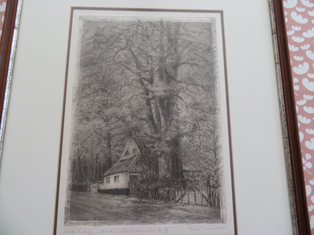 Pentekening Waasmunster, Antiek en Kunst, Ophalen