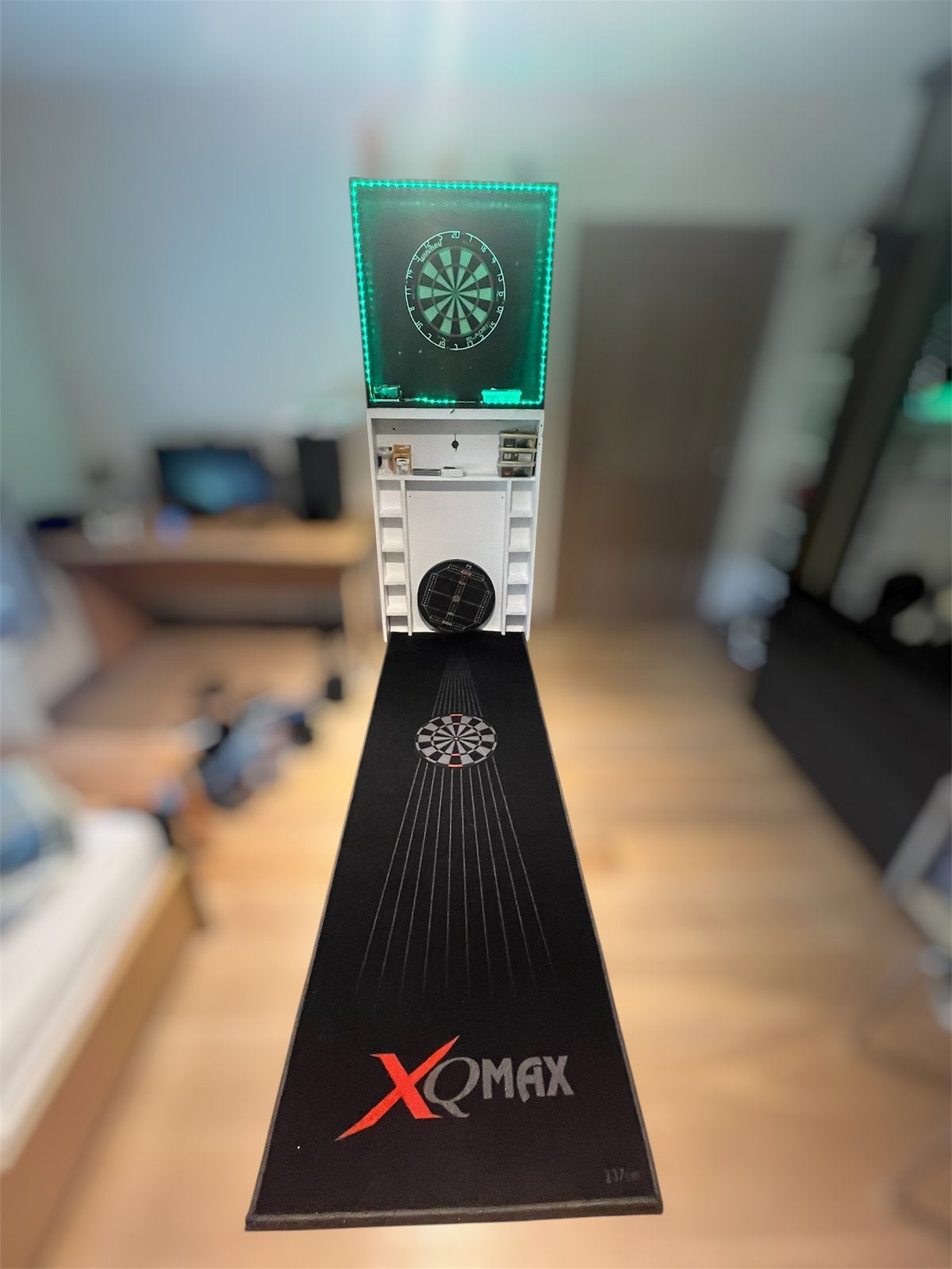 Dartstand inclusief mat bord en trainingsbord, Sport en Fitness, Ophalen, Zo goed als nieuw