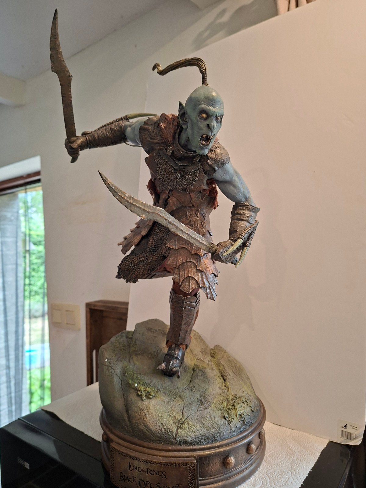 Sideshow Weta – The Lord of the Rings Black Orc Scout – Nr., Verzamelen, Ophalen of Verzenden, Nieuw