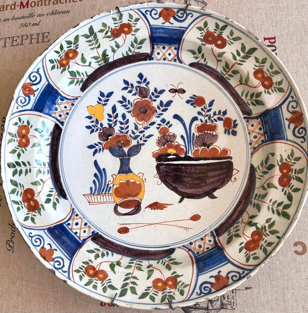 plat delft 18eme s, 36 cm, Enlèvement ou Envoi