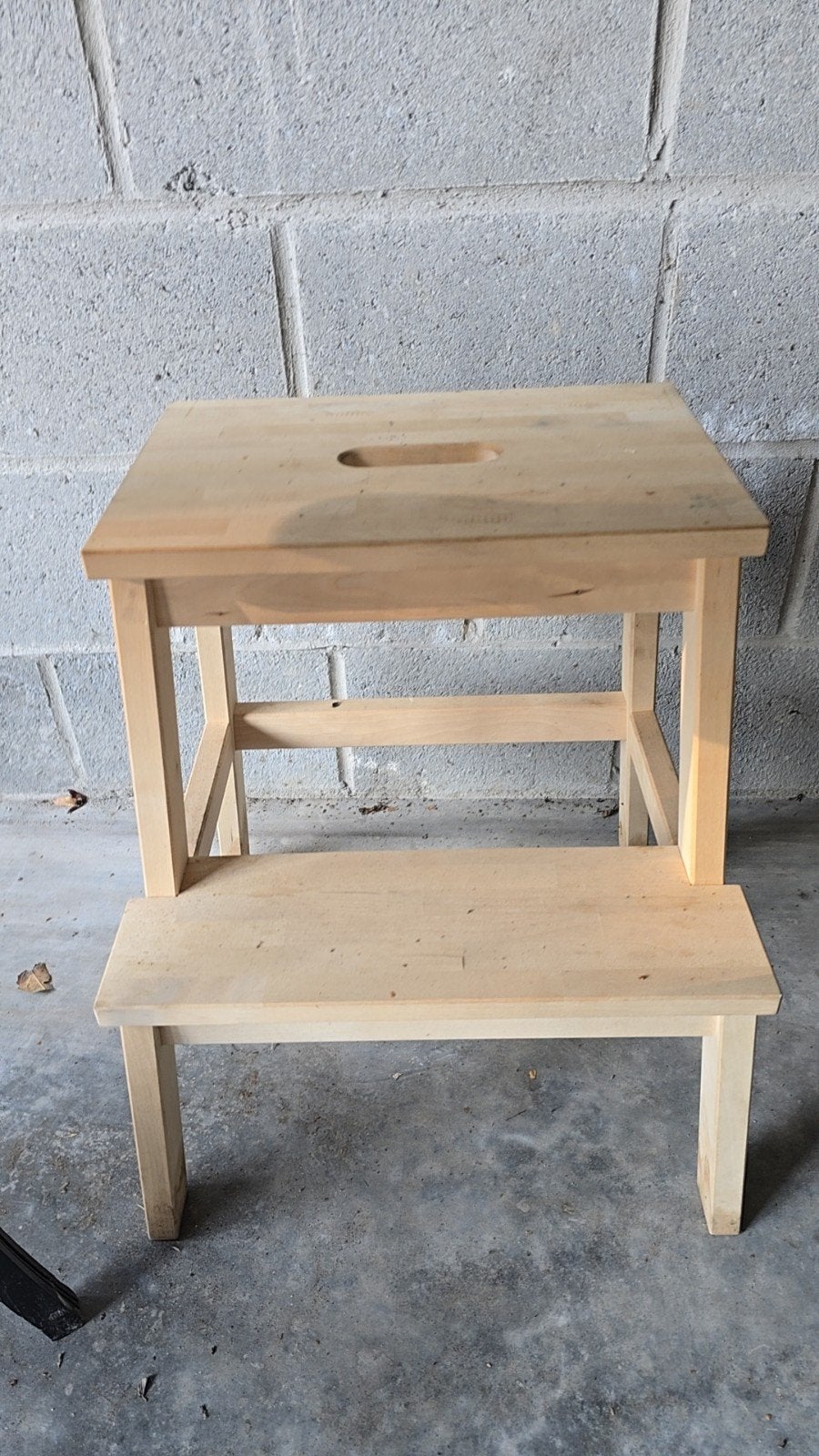 tabouret marche pied bois, Maison & Meubles, Tabourets, Enlèvement, Bois