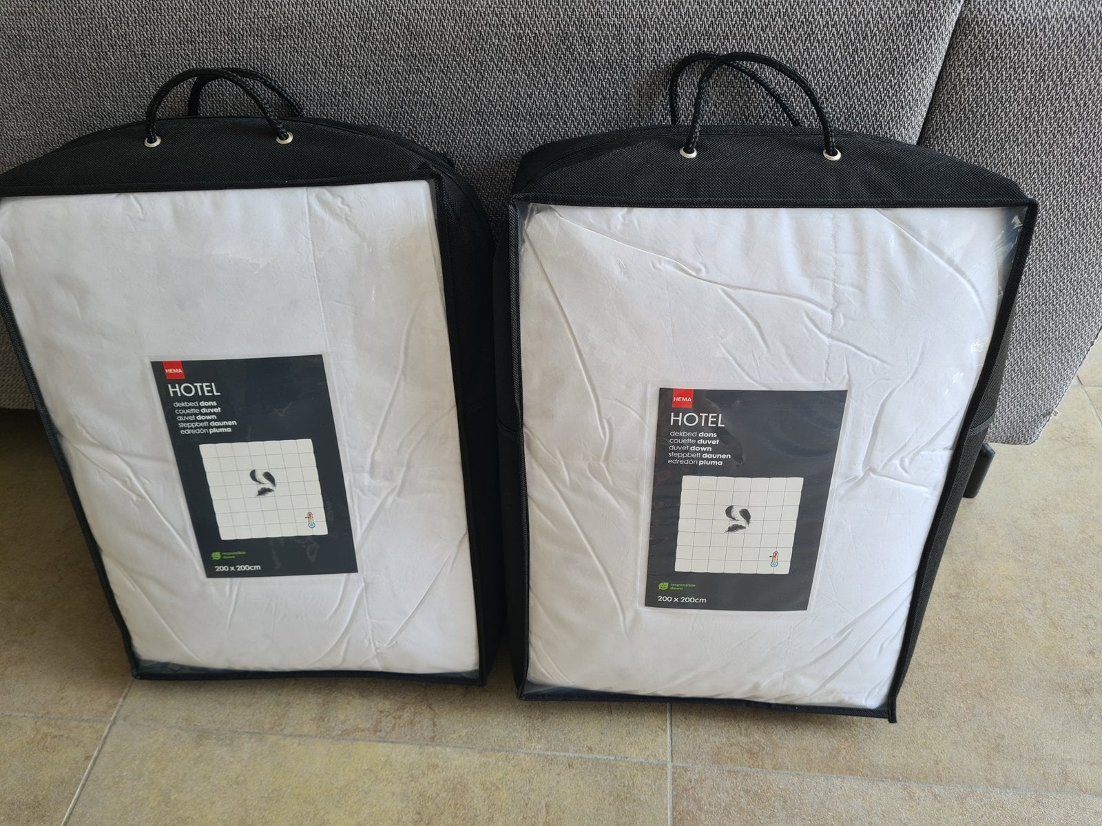 HEMA dekbedden 200x200 dons, Wit, Nieuw, Dons en Veren, Ophalen of Verzenden
