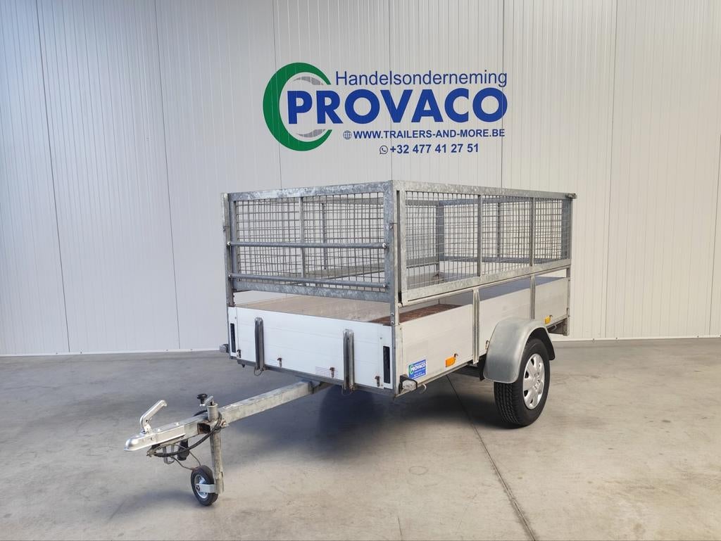 Aanhangwagen 750kg • keuringsvrij • loofrekken • 127x250cm, Auto diversen, Ophalen