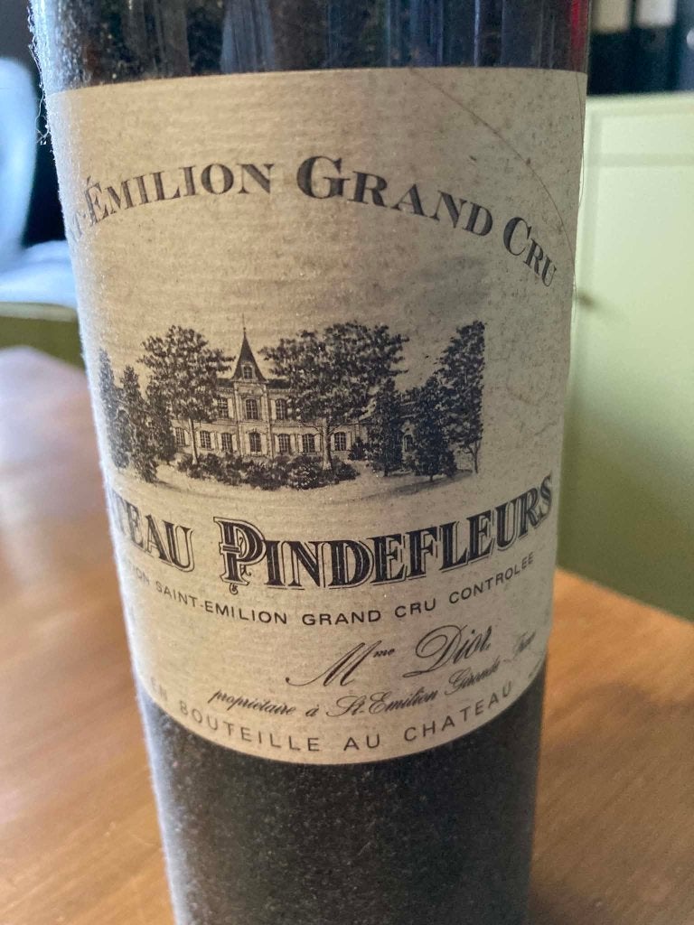 Fles rode wijn - 1994 - Château Pindefleurs, Pleine, Enlèvement, Vin rouge, France