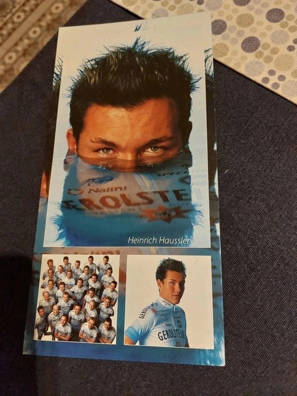 Wielerkaart : Heinrich Haussler / Gerolsteiner, Verzamelen, Ophalen of Verzenden, Gebruikt, Poster, Plaatje of Sticker