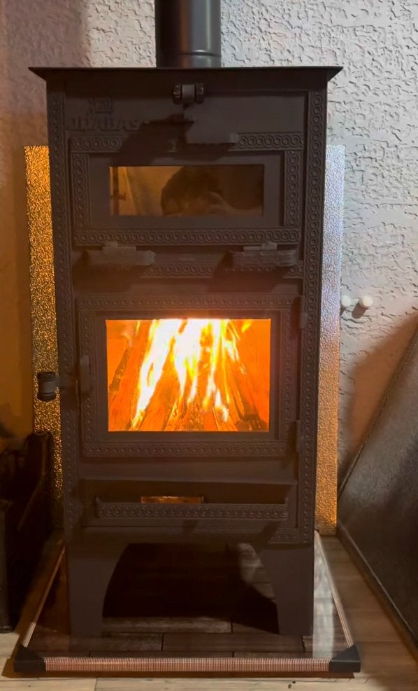 HANDGEMAAKTE HOUTKACHEL MET OVEN 🔥, Ophalen of Verzenden, Nieuw, Hout, Houtkachel