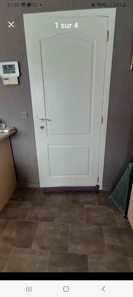 2 Portes standard 205,5 x83, Bricolage & Construction, 75 à 150 cm, Enlèvement, Utilisé, Autres types
