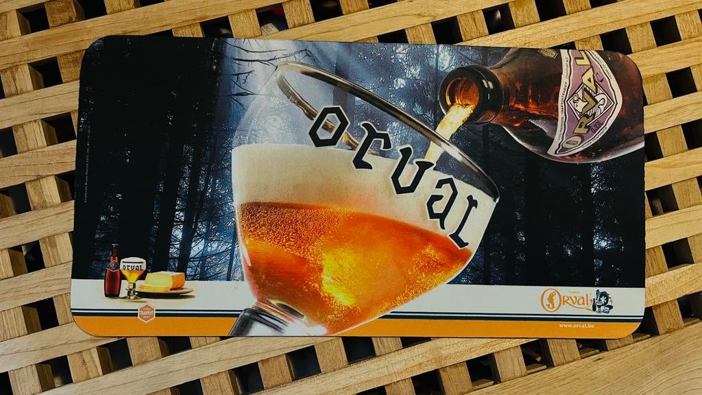 Bartapijt Orval - tapis de bar Orval, Collections, Marques de bière, Comme neuf, Enlèvement ou Envoi
