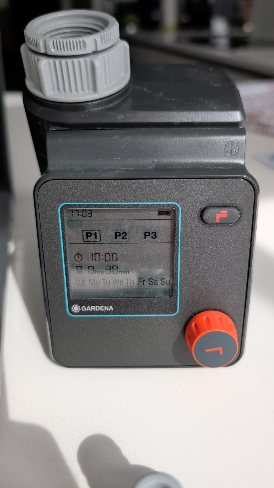 Gardena select control, Ophalen