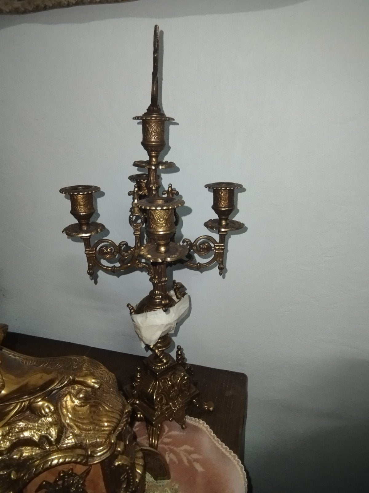 Pendule met twee kandelaars, Antiek en Kunst, Antiek | Klokken, Ophalen