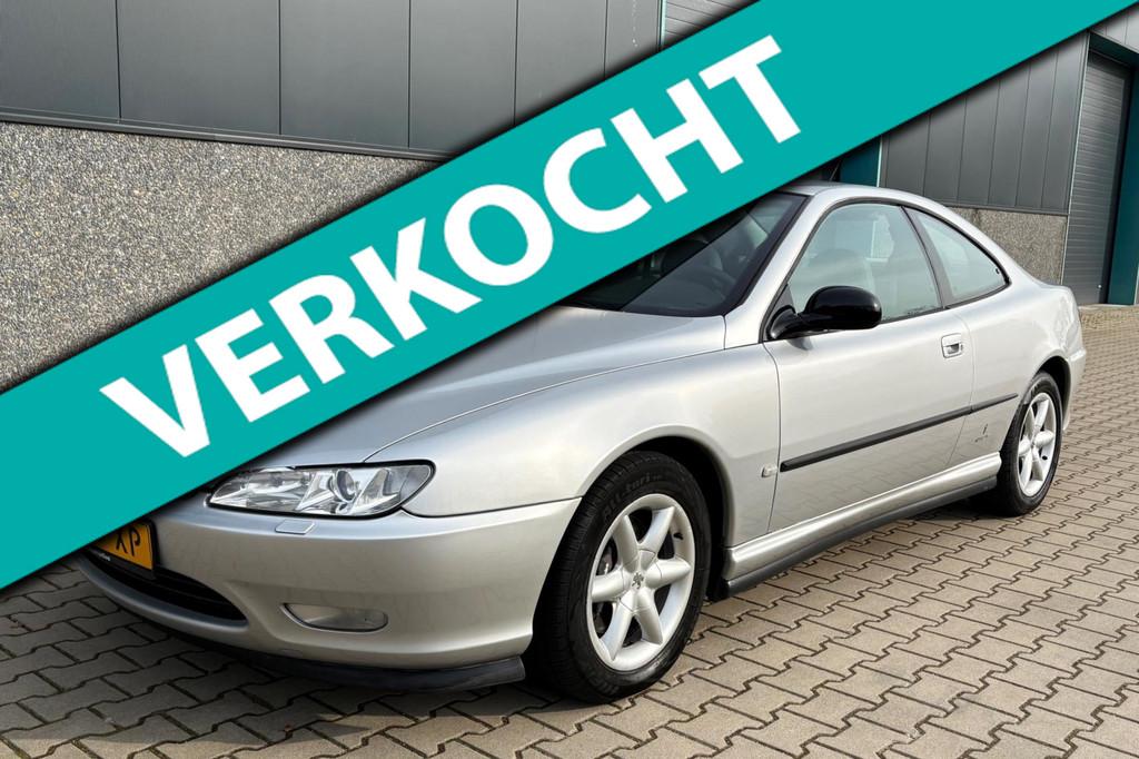 Peugeot 406 Coupé 3.0-24V V6 Pack (automatique), Autos, Peugeot, Argent ou Gris, 248 g/km, 207 ch, Noir