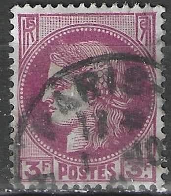France 1938/1941 - Yvert 376 - Type Cérès - 3.00 F (ST), Envoi, Affranchi