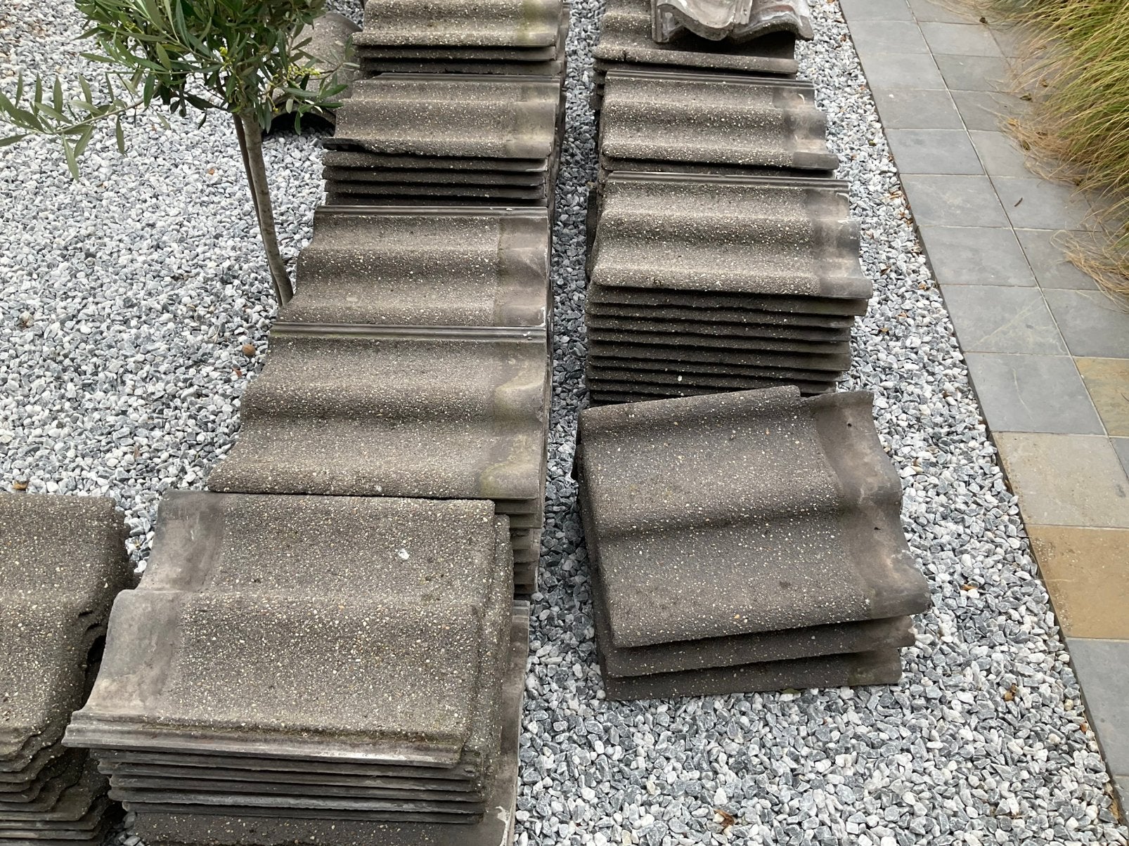 Betonnen sneldek pannen, Doe-het-zelf en Bouw, Ophalen, Gebruikt, Steen of Klei, 15 m² of meer