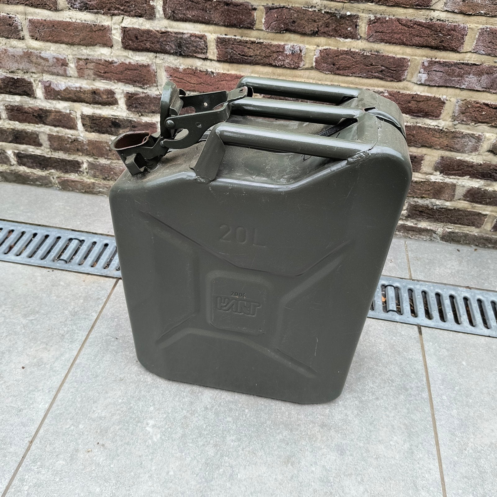 metalen leger Jerrycan, Verzamelen, Militaria | Algemeen, Ophalen