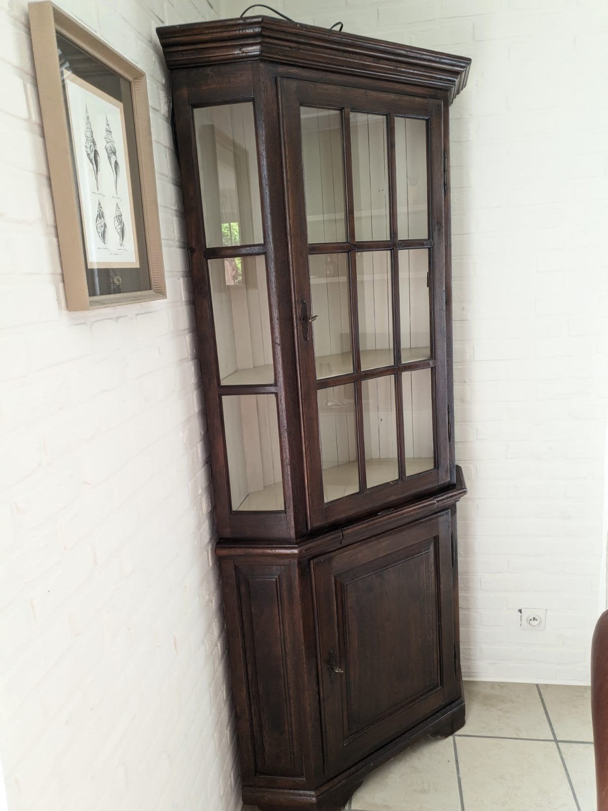 Meuble d'angle ancien., Maison & Meubles, Armoires | Vitrines, Enlèvement