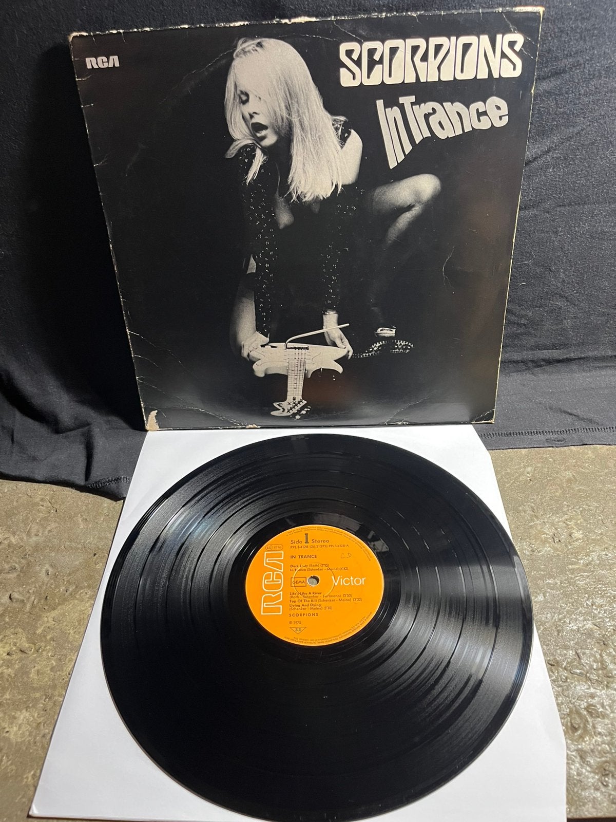 Vinyl lp scorpions in trance, LP, Gebruikt, Hard Rock, Originele persing