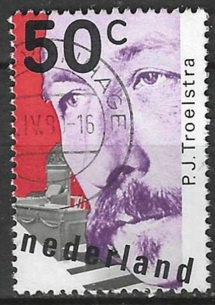 Pays-Bas 1980 - Yvert 1123 - Pieter Jelles Troelstra (ST), Timbres & Monnaies, Timbres | Pays-Bas, Envoi, Affranchi