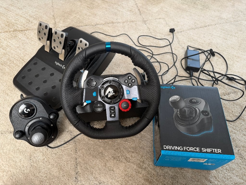 Logitech G29 + Driving Force Shifter, Ophalen, Zo goed als nieuw, Stuur of Pedalen, PlayStation 4