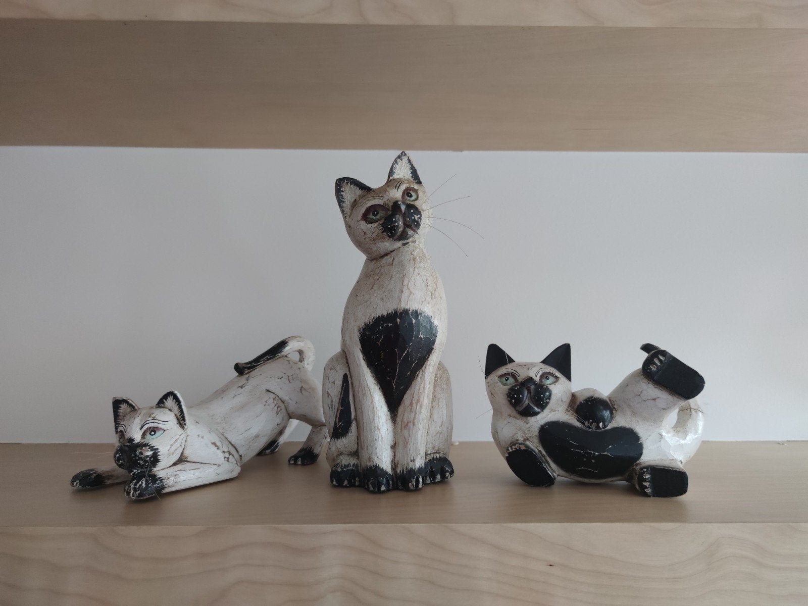 Houten katten, Ophalen, Zo goed als nieuw, Dier