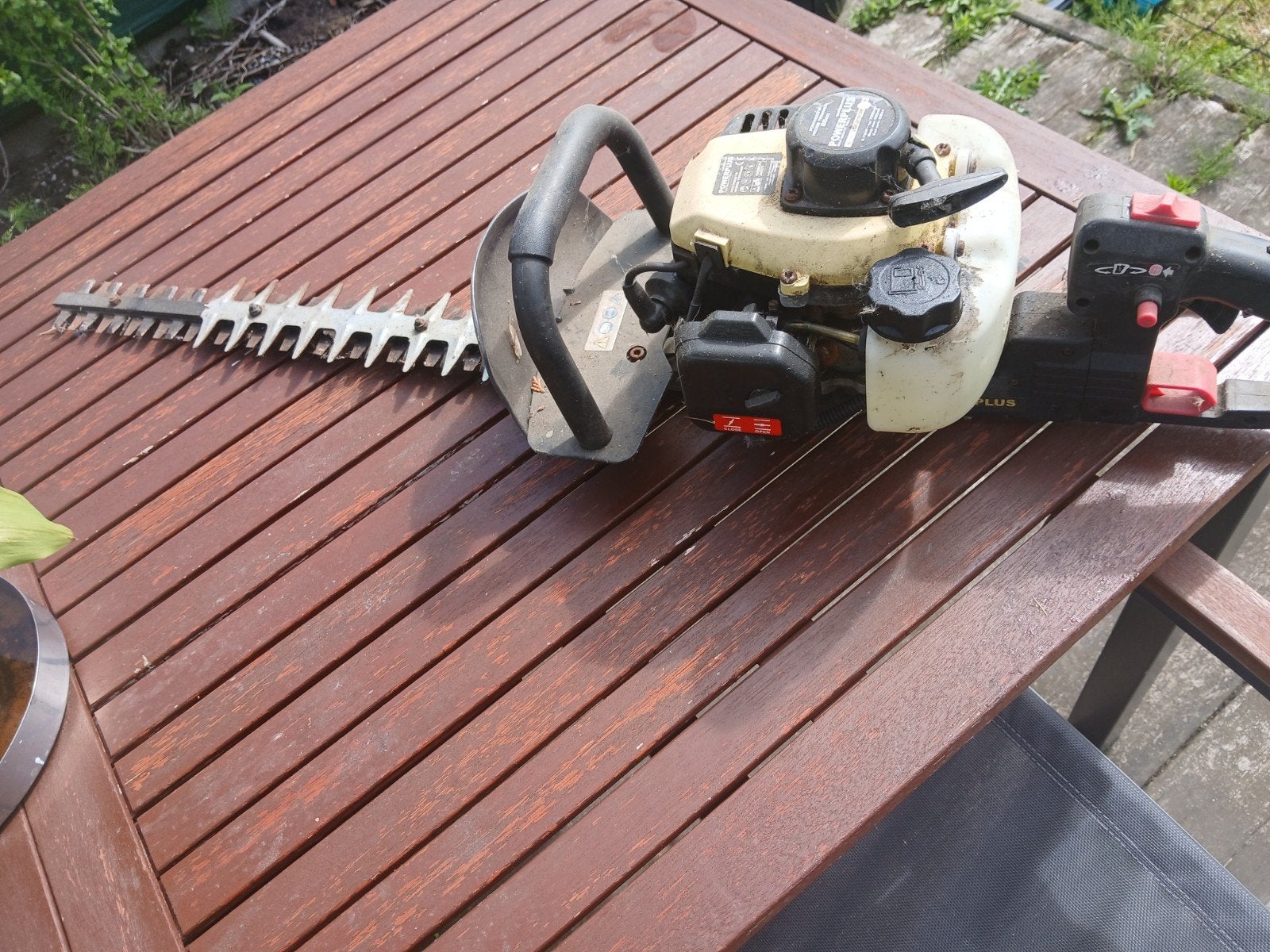 Haagschaar benzine powerplus, Tuin en Terras, Heggenscharen, Ophalen, Accu