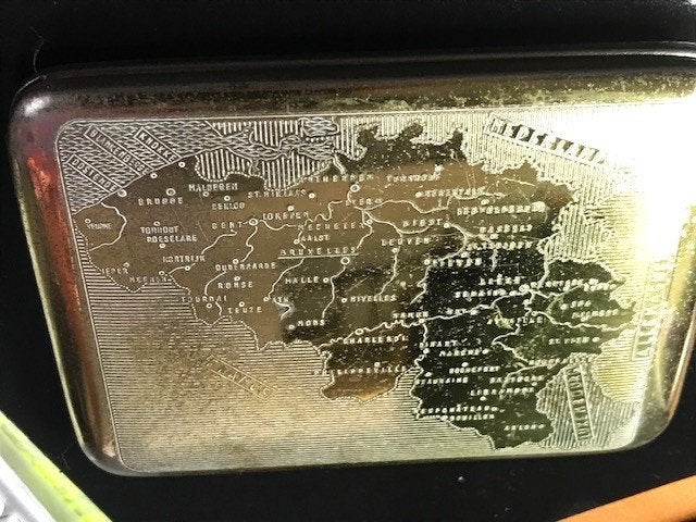 Boîte cigarettes gravure vintage Belgique 1930✨😎🎁👌, Enlèvement ou Envoi