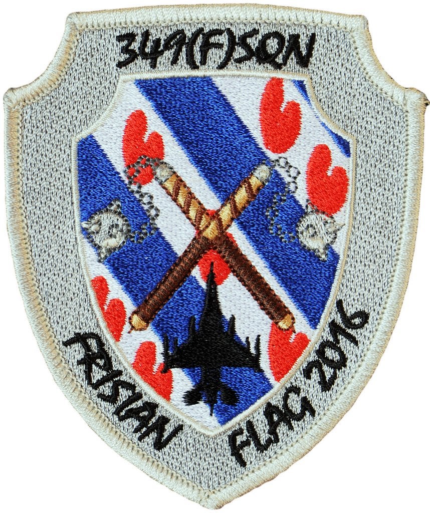 349 Sqn - Frisian Flag 2016 - patch, Collections, Enlèvement ou Envoi, Armée de l'air, Emblème ou Badge