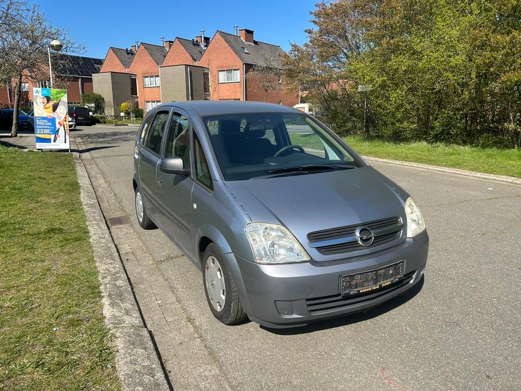 Opel Meriva 2004 – Ideale Stadswagen!, Auto's, Voorwielaandrijving, Stof, Zwart, Handgeschakeld