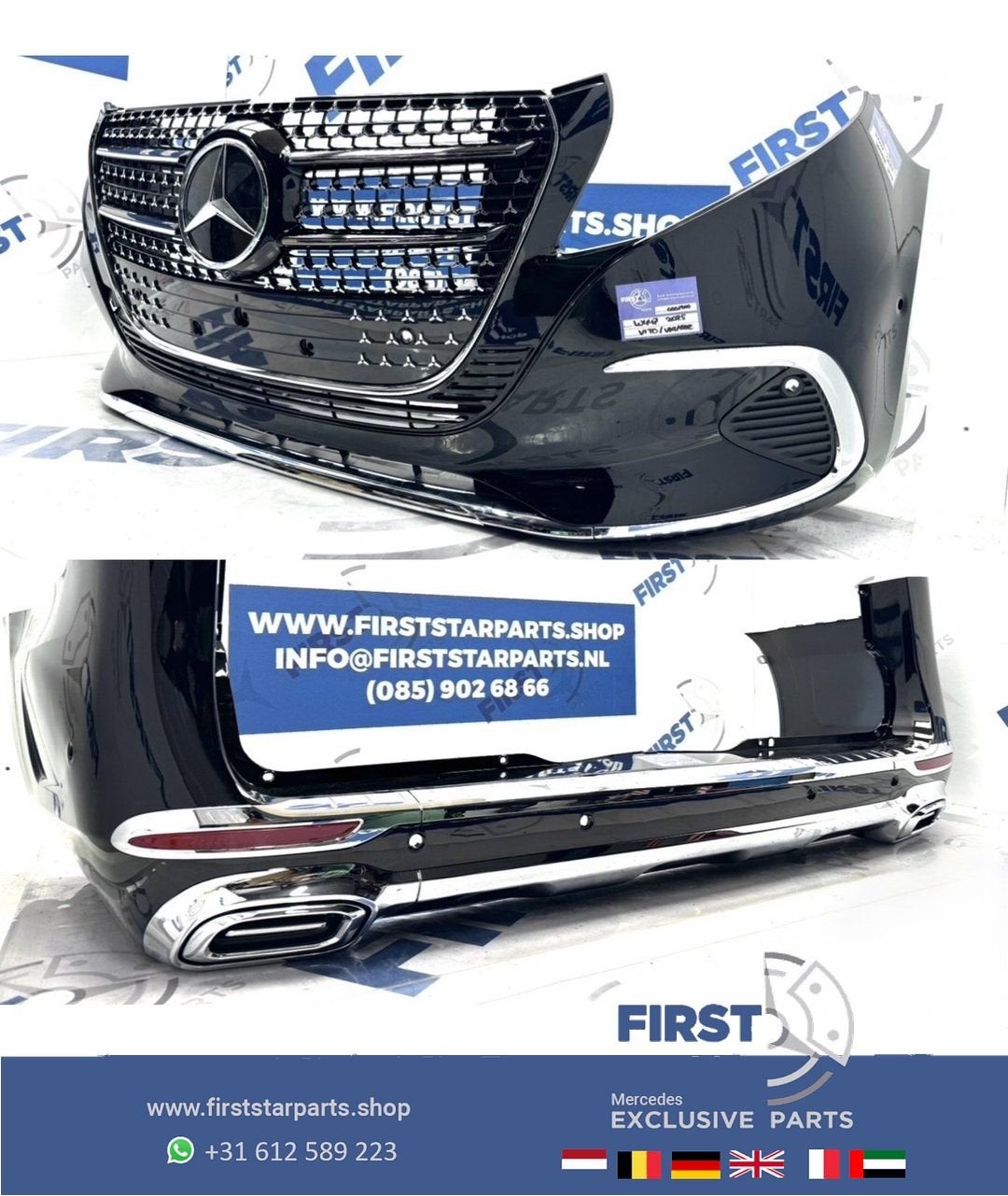 W447 V KLASSE FACELIFT 2026 PAKKET COMPLEET ZWART GRIJS WIT, -, Mercedes-Benz, Utilisé, Avant