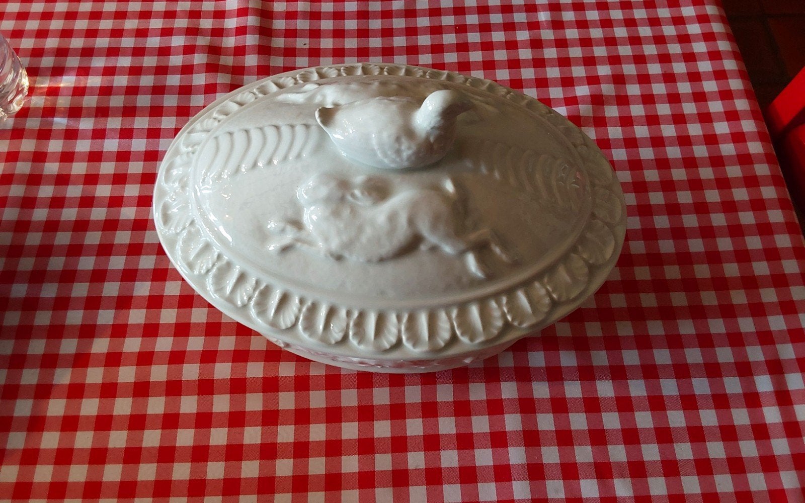 grote ovale witte terrine eend/konijn +/- 28x19cm
Uitblinken, Huis en Inrichting, Vintage, Ophalen of Verzenden, Zo goed als nieuw