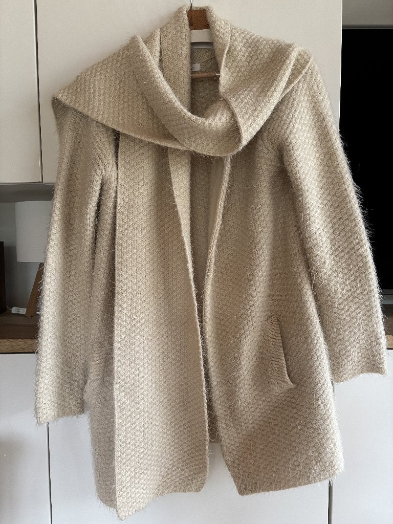 Ecru vest 'Charlise' + sjaal (maat: L), Wit, Maat 42/44 (L), Ophalen of Verzenden, Charlise