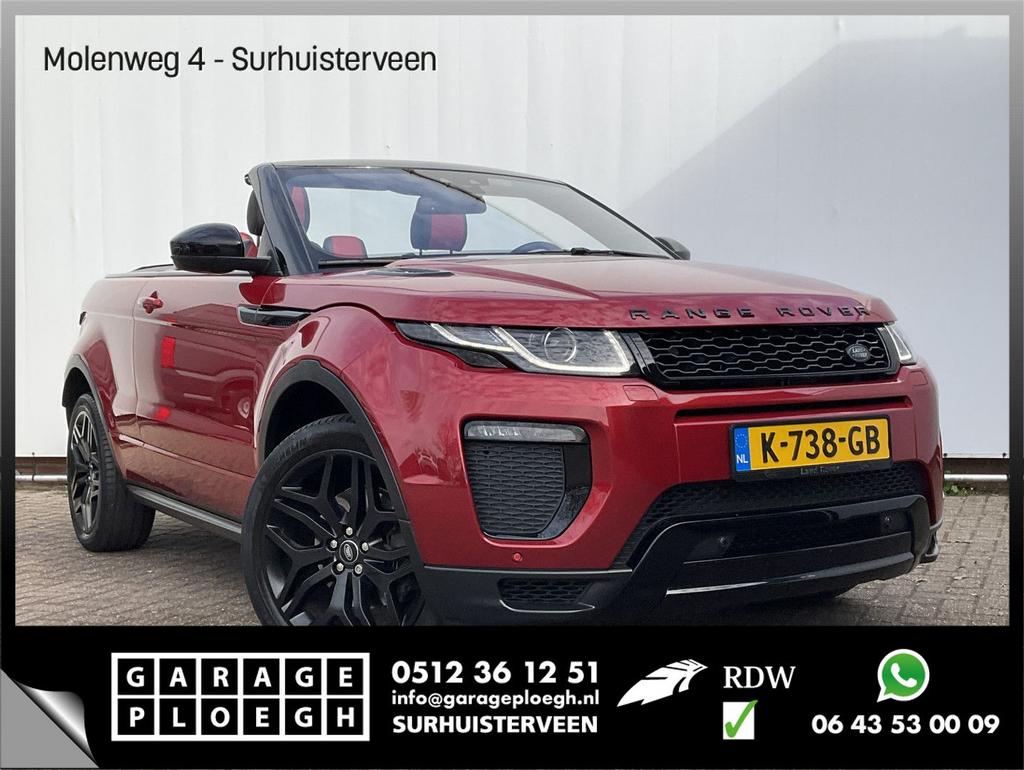 Land Rover Range Rover Evoque Convertible 2.0 Si4 HSE Dynami, Auto's, Land Rover, Automaat, Cabriolet, Parkeersensor, Bedrijf