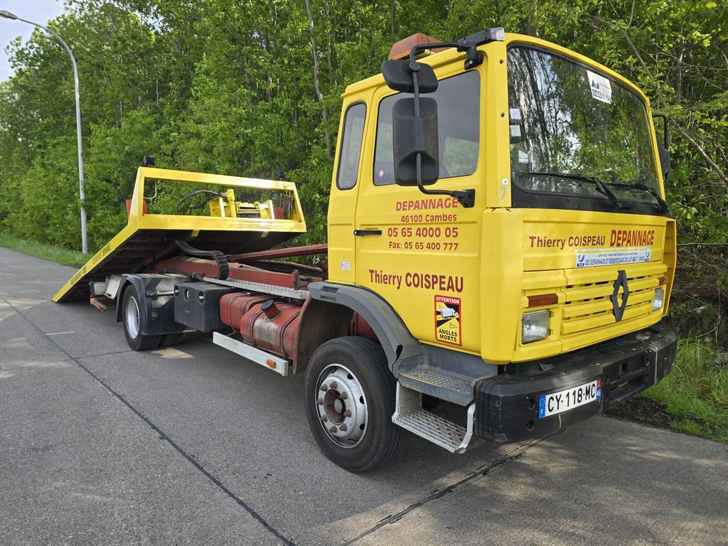 Renault Midliner 200 schuifplateau (bj 1991), Auto's, Vrachtwagens, Bedrijf, Te koop, Renault, Overige brandstoffen, Achterwielaandrijving