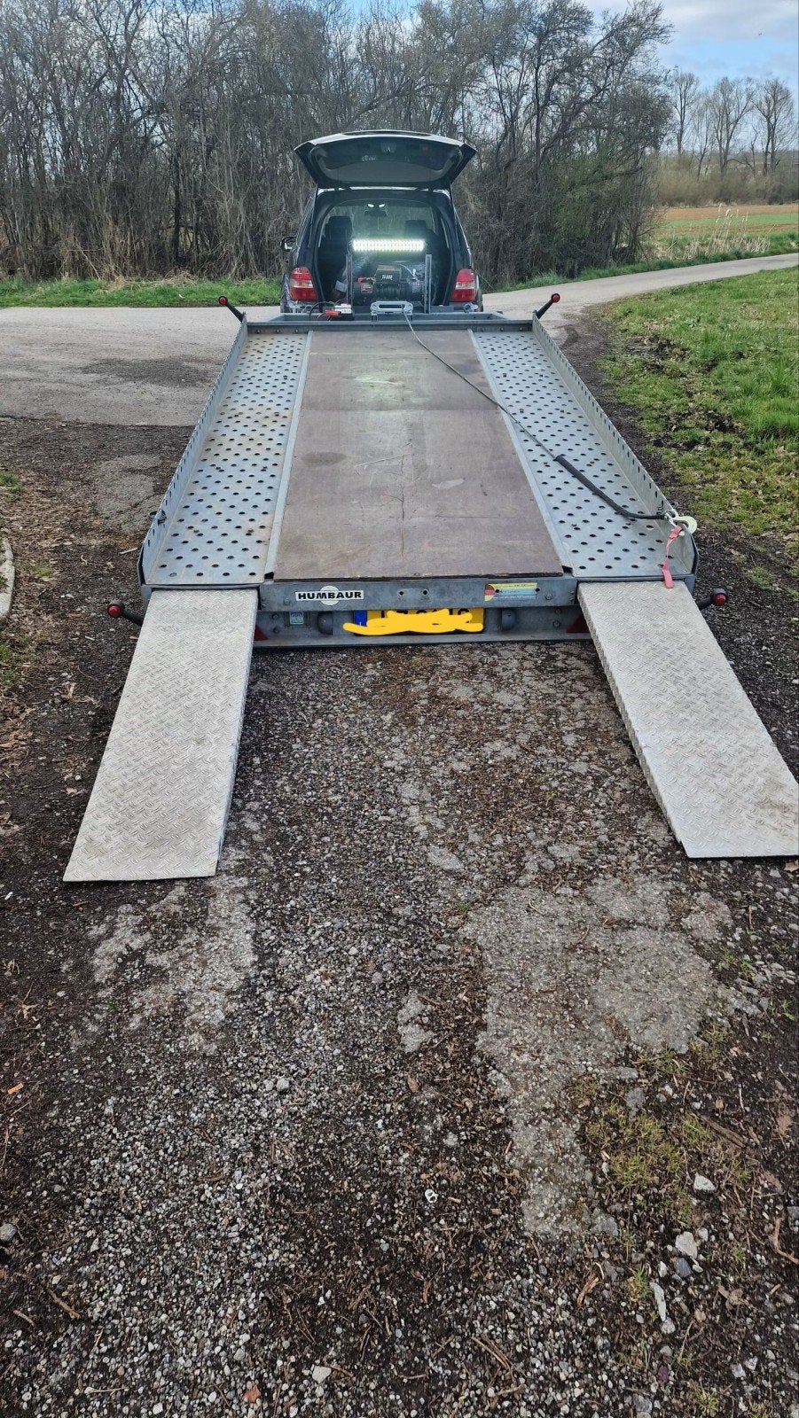 remorque  porte voiture humbaur 2t7, Ophalen, Gebruikt